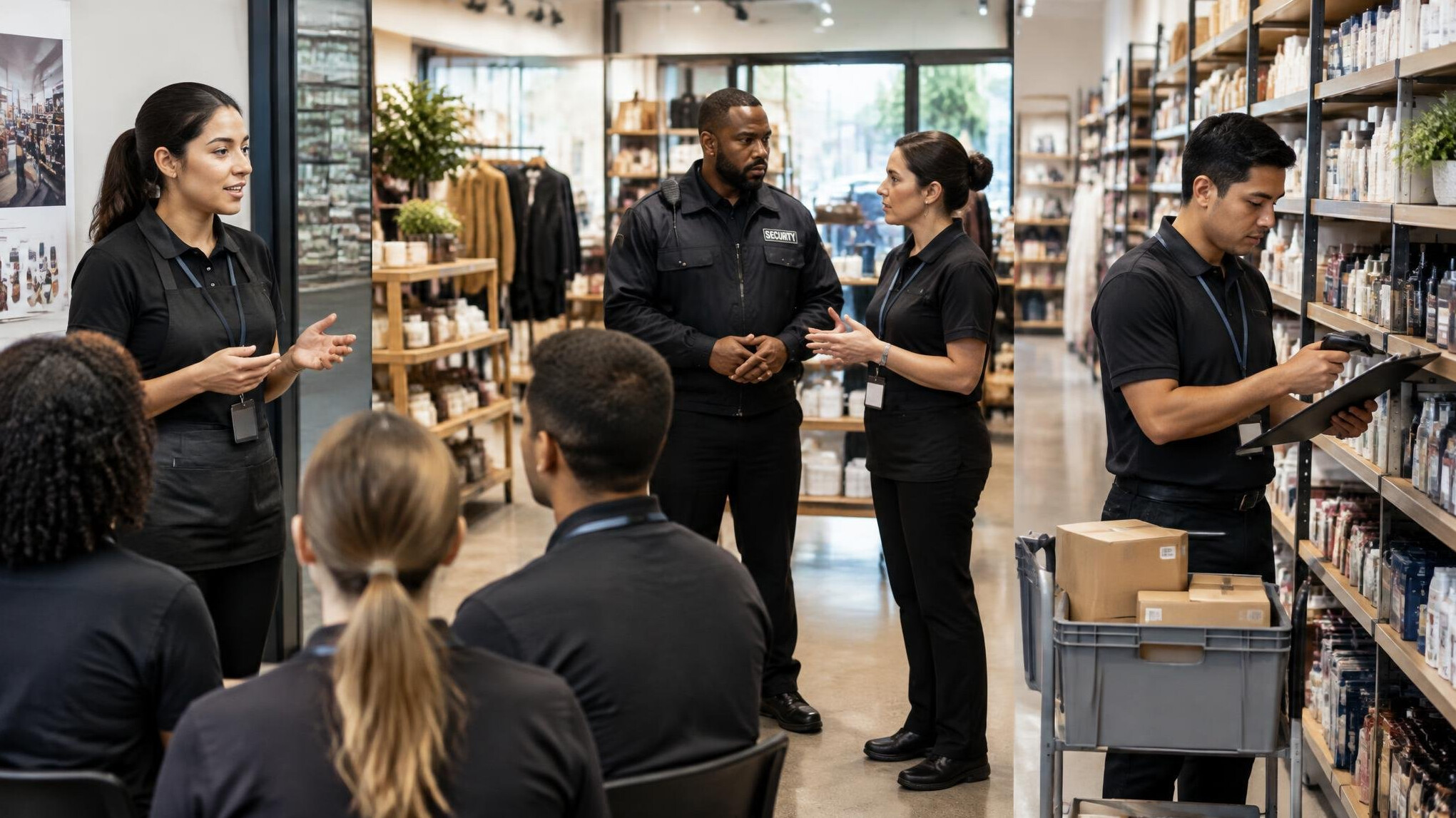 retail employee training session