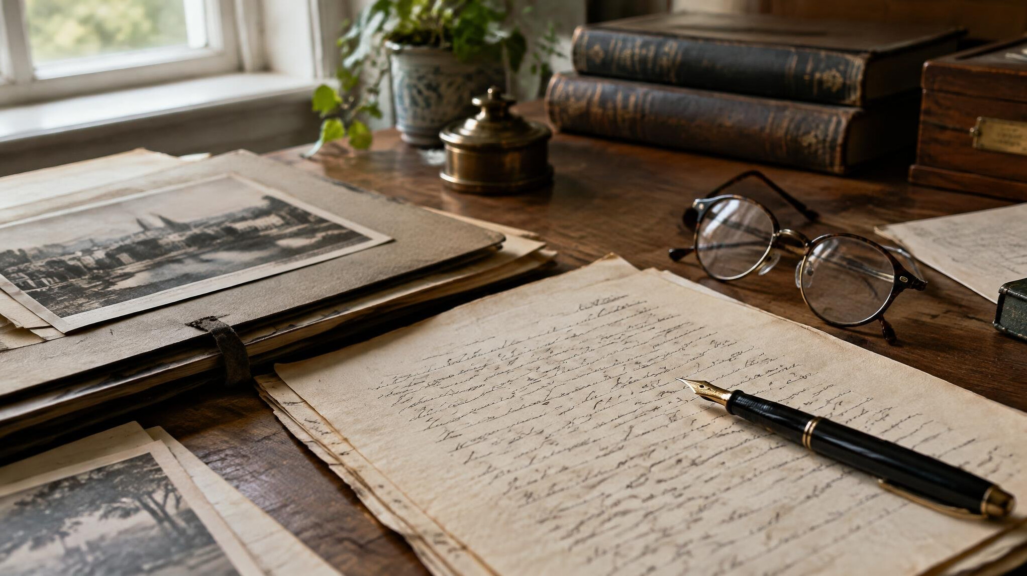 Documents and a pen on a desk